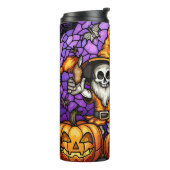 スケルトン格言ハロウィーン タンブラー (回転左)