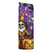 スケルトン格言ハロウィーン タンブラー (回転右)