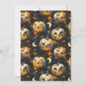 スケルトン死神ハロウィーンバッシュパーティー 招待状 (裏面)