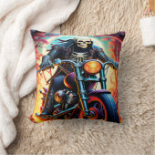 スケルトン火の洞窟を乗り越える クッション (ブランケット)