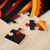 スケルトン火の洞窟を乗り越える ジグソーパズル (側面)