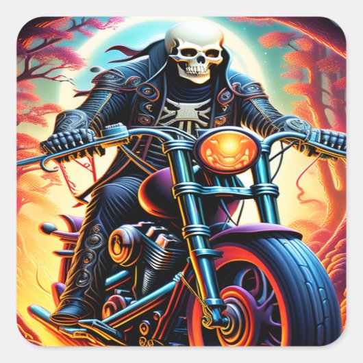 スケルトン火の洞窟を乗り越える スクエアシール (正面)