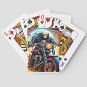 スケルトン火の洞窟を乗り越える トランプ (裏面)