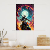 スケルトン火の洞窟を乗り越える ポスター (キッチン)