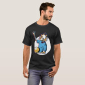 スケルトン火炎サッカー Tシャツ (正面フル)