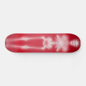 スケルトン白熱［赤熱］光を放つ：スケートボカスタムード スケートボード (横)