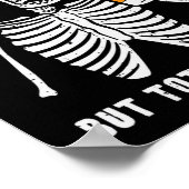 スケルトン精神的に病トータルチルおもしろいレトロホール ポスター (角)