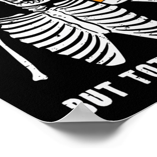 スケルトン精神的に病トータルチルおもしろいレトロホール ポスター (角)