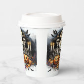 スケルトン紙ドリンク用不気味カップ 紙コップ (左)