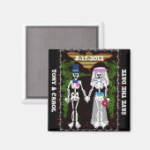 スケルトン結婚の1 マグネット (正面/裏面)