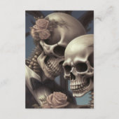 スケルトン結婚カップル詳細 エンクロージャーカード (裏面)