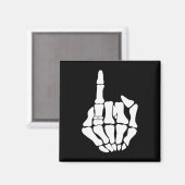 スケルトン結婚グルームのたった今結婚しました不気味ゴシック マグネット (正面/裏面)