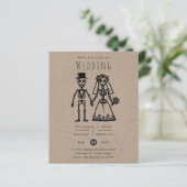 スケルトン結婚ズのマンガ新郎新婦おもしろい手描き (スタンド正面)