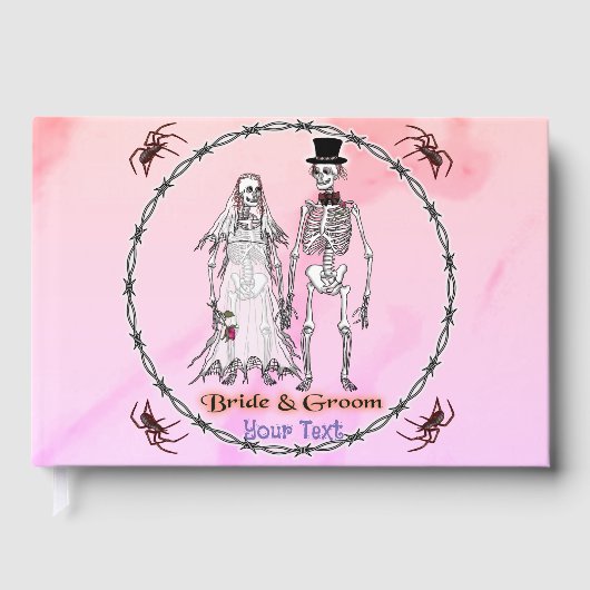 スケルトン結婚ズゲストブック ゲストブック (正面)