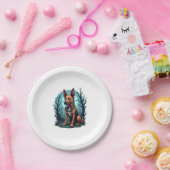 スケルトン羊飼い犬 ペーパープレート (パーティー)