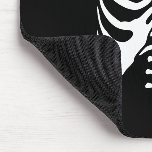 スケルトン胸部リブケージボーンハロウィーンX線 マウスパッド (コーナー)