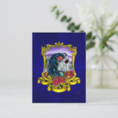 スケルトン花嫁はがき ポストカード (スタンド正面)