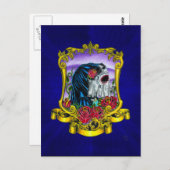 スケルトン花嫁はがき ポストカード (正面/裏面)