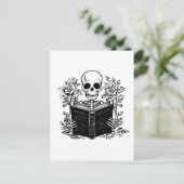 スケルトン読のロマンスの本 ポストカード (スタンド正面)