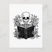 スケルトン読のロマンスの本 ポストカード (正面)