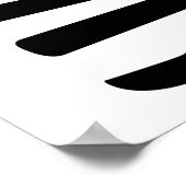 スケルトン赤いハート ポスター (角)