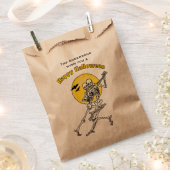 スケルトン踊りザフルムーンハロウィーン フェイバーバッグ (クリップ留めされた状態)