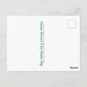 スケルトン踊りハッピーサンパトリックの日 ポストカード (裏面)