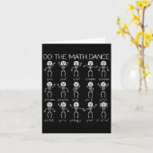 スケルトン踊り姿数式Math先生Hal カード (黄色い花)