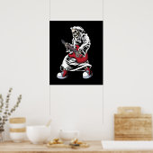 スケルトン遊のギター電気音響 ポスター (キッチン)