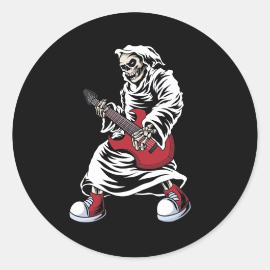 スケルトン遊のギター電気音響 ラウンドシール (正面)