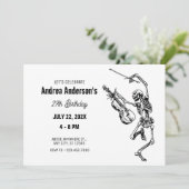 スケルトン遊のバイオリン音楽誕生日 招待状 (スタンド正面)