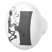 スケルトン遊のピアノ音楽おもしろい セラミックノブ (右)