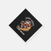 スケルトン遊サンタズスノーボード・スノーウインターティ スタンダードカクテルナプキン (角)