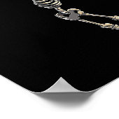 スケルトン遊ズゴルフゴルフハッピーハローウィンデイ ポスター (角)