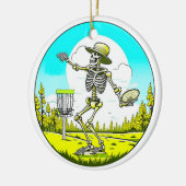 スケルトン遊ズディスクゴルフ セラミックオーナメント (左)