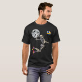 スケルトン遊ズバレーボールハッピーハローウィンデイボー Tシャツ (正面フル)