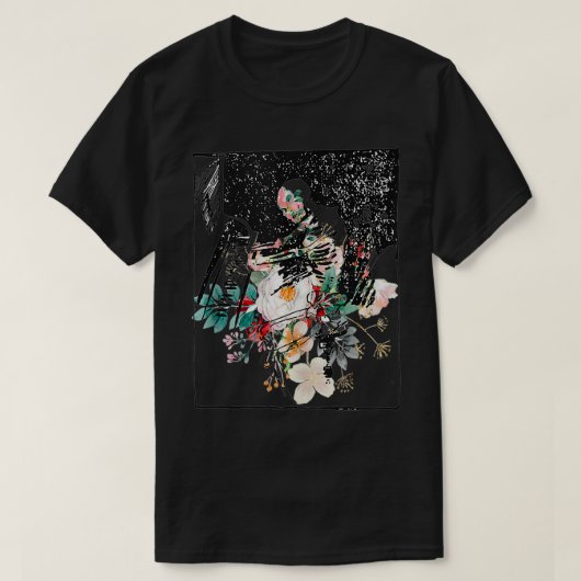 スケルトン遊ズピアノスケッチスケッチ抽象芸術アート Tシャツ (デザイン正面)