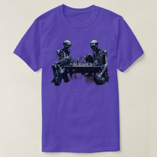 スケルトン遊チェス Tシャツ (デザイン正面)