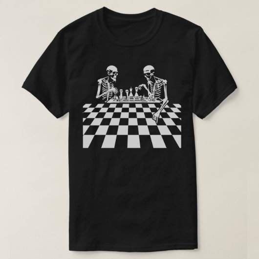 スケルトン遊チェッス5 Tシャツ (デザイン正面)