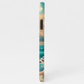 スケルトン遊フルートスカルモルダントレンディーハロー iPhoneケース (右側)