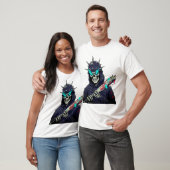 スケルトン野球こうもりアート不気味 – スポーツプリント Tシャツ (ユニセックス)