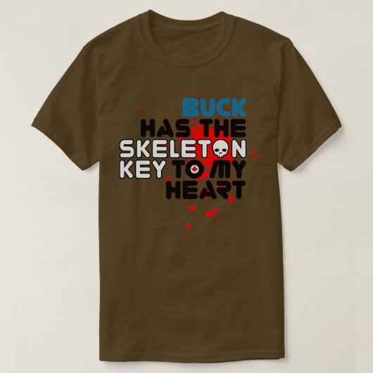 スケルトン鍵からハートRxTp Tシャツ (デザイン正面)