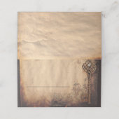 スケルトン鍵アンティーク結婚ゴシック プレイスカード (外部開封)