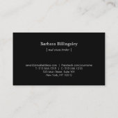 スケルトン鍵ロ実在ゴエステート、ブローカーダークグリーン 名刺 (裏面)