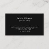 スケルトン鍵ロ実在ゴエステート、Broker Navy Blue 名刺 (裏面)
