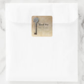 スケルトン鍵ヴィンテージルッキング スクエアシール (バッグ)