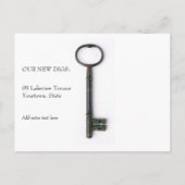 スケルトン鍵移動案内はがき 案内ポストカード (裏面)