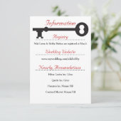 スケルトン鍵結婚の情報カード エンクロージャーカード (スタンド正面)