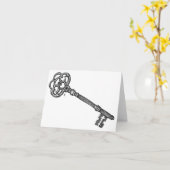 スケルトン鍵 カード (黄色い花)