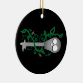 スケルトン鍵 セラミックオーナメント (右)